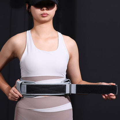 Fitness belt exercise support garment