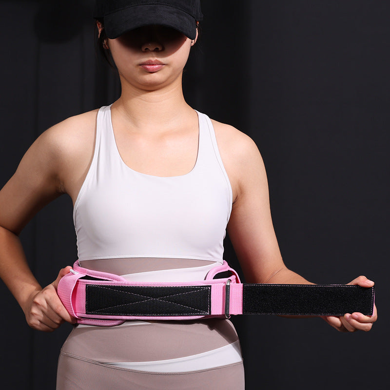 Fitness belt exercise support garment