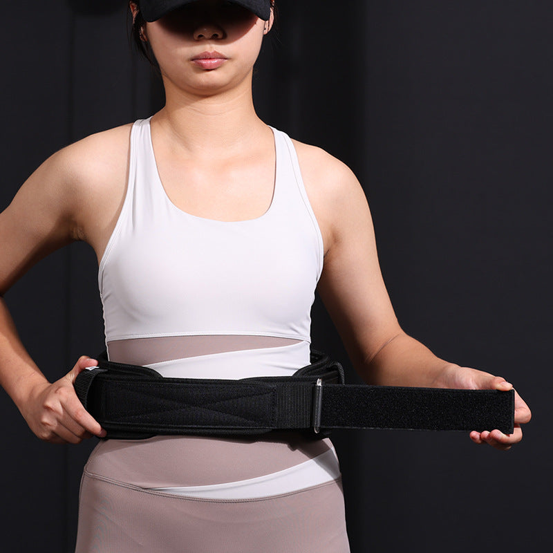 Fitness belt exercise support garment