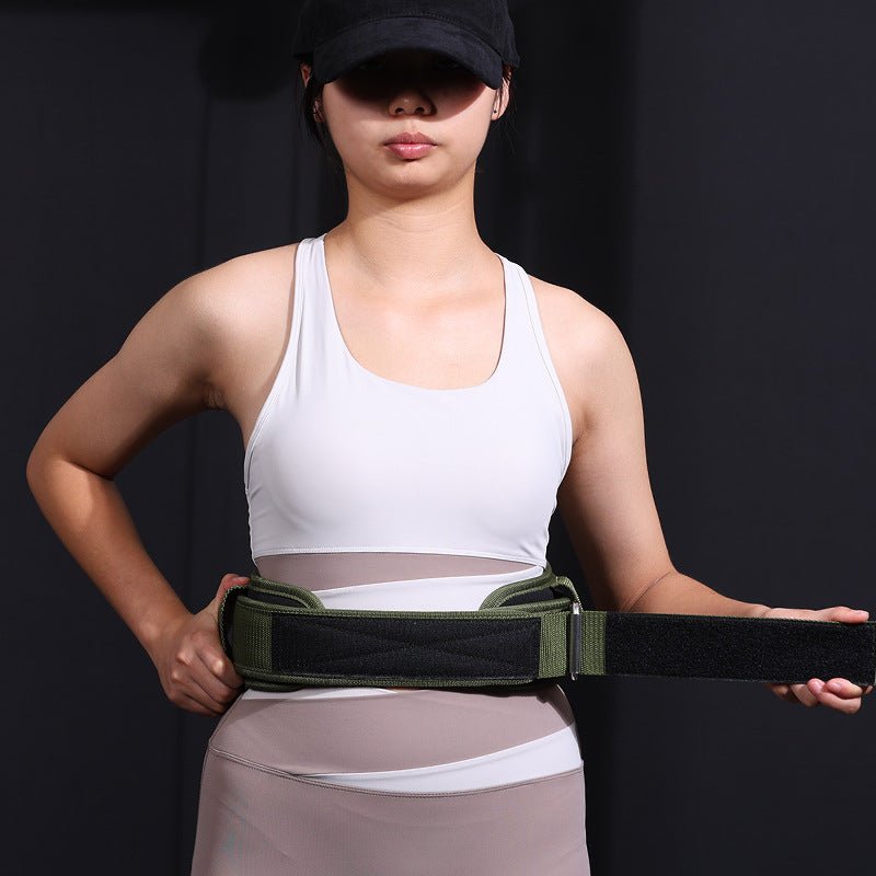 Fitness belt exercise support garment
