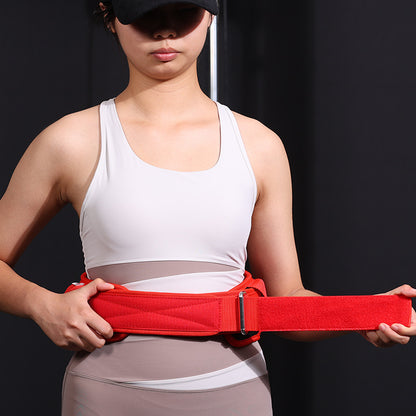 Fitness belt exercise support garment